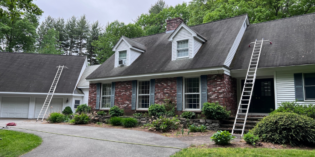 Soft Wash Roof Cleaning in Acton MA,